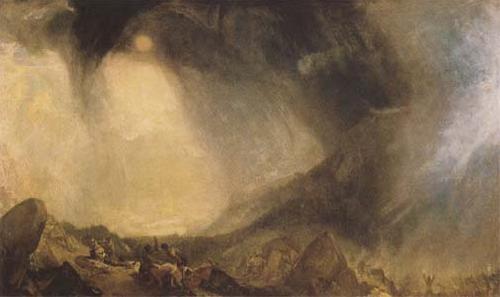 J.M.W. Turner Snow Storm Hannibal and his Army crossing the Alps (mk09) France oil painting art